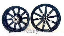 HARLEY IMPELLER WHEELS GLOSS BLACK 2014 -2019 Touring STREET GLIDE OUTRIGHT OEM