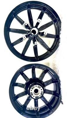 HARLEY IMPELLER WHEELS GLOSS BLACK 2014 -2019 Touring STREET GLIDE OUTRIGHT OEM