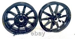 HARLEY IMPELLER WHEELS GLOSS BLACK 2014 -2019 Touring STREET GLIDE OUTRIGHT OEM