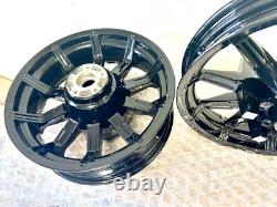 HARLEY IMPELLER WHEELS GLOSS BLACK 2014 -2019 Touring STREET GLIDE OUTRIGHT OEM
