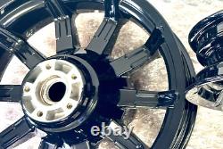 HARLEY IMPELLER WHEELS GLOSS BLACK 2014 -2019 Touring STREET GLIDE OUTRIGHT OEM
