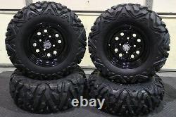 HONDA RANCHER 420i IRS 25 QUADKING ATV TIRE QB BLACK ATV WHEEL KIT IRSQB