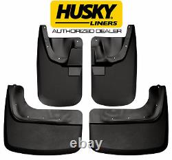 HUSKY Mud Guards Flaps for 11-16 FORD F350 DUALLY Dual Rear Wheels Front & Rear