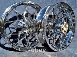 Harley Chrome Prodigy Wheels 19 F 18 R Street Glide Special Exchange Program