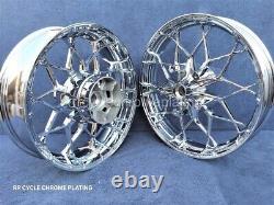Harley Chrome Prodigy Wheels 19 F 18 R Street Glide Special Exchange Program