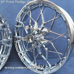 Harley Chrome Prodigy Wheels 19 F 18 R Street Glide Special Exchange Program