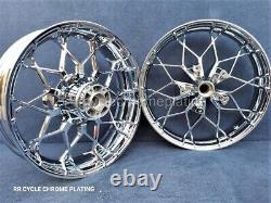 Harley Chrome Prodigy Wheels 19 F 18 R Street Glide Special Exchange Program