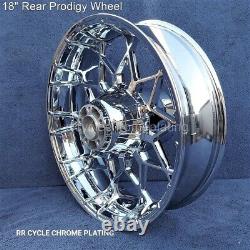Harley Chrome Prodigy Wheels 19 F 18 R Street Glide Special Exchange Program
