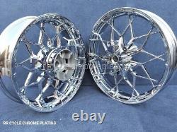 Harley Chrome Prodigy Wheels 19 F 18 R Street Glide Special Exchange Program