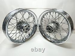 Harley-Davidson 05-08 Touring Front Rear Wheels 16x3 Smooth Profile 1 Bearings