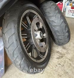 Harley Davidson Road King OEM Front Rear Wheel Set Dunlop D407 Tires Touring