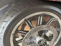 Harley Davidson Road King OEM Front Rear Wheel Set Dunlop D407 Tires Touring