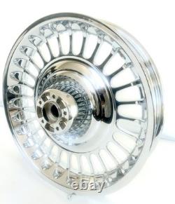 Harley Oem Touring Street Glide Knuckle Front Wheel And Rotors Chrome 2009-2020