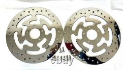 Harley Oem Touring Street Glide Knuckle Front Wheel And Rotors Chrome 2009-2020