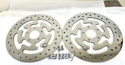 Harley Oem Touring Street Glide Knuckle Front Wheel And Rotors Chrome 2009-2020