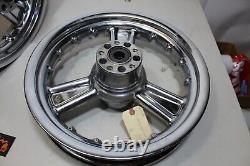 Harley Touring CVO 16x3 Detonator Wheel And Rotor Set Chrome Alcoa