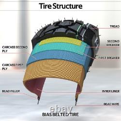 Heavy Duty 130/90-16 Motorcycle Front Rear Vacuum Tire Harley Davidson Triumph