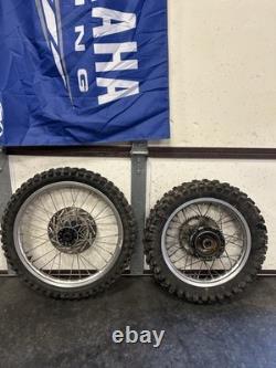 Honda 1986 Cr80 Wheels Pair Oem Front Rear Tire Rim Spoke Complete