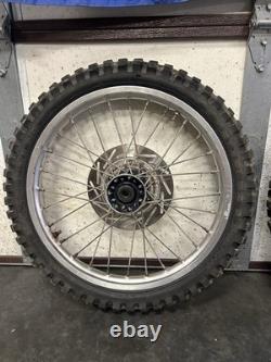 Honda 1986 Cr80 Wheels Pair Oem Front Rear Tire Rim Spoke Complete