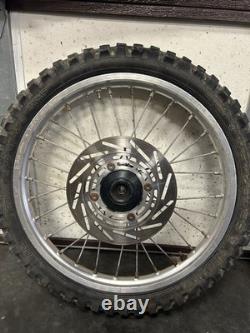 Honda 1986 Cr80 Wheels Pair Oem Front Rear Tire Rim Spoke Complete