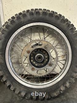 Honda 1986 Cr80 Wheels Pair Oem Front Rear Tire Rim Spoke Complete