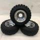 Honda-ATC 70 DWT Polished Aluminum Front & Rear Wheels Rims Snow Hog Tires-18