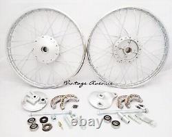 Honda C100 Ca100 C102 Ca105t Front-rear Wheel Rim Brake Hub Spoke Kit F6s+r4s
