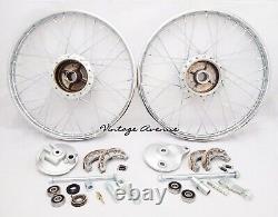 Honda C100 Ca100 C102 Ca105t Front-rear Wheel Rim Brake Hub Spoke Kit F6s+r4s