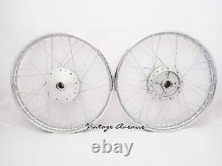 Honda C100 Ca100 C102 Ca105t Front-rear Wheel Rim Brake Hub Spoke Kit F6s+r4s