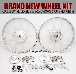 Honda C110 Ca110 C111 C115 Front-rear Wheel Rim Brake Hub Spoke Kit F6s+r4s