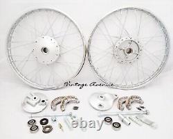 Honda C110 Ca110 C111 C115 Front-rear Wheel Rim Brake Hub Spoke Kit F6s+r4s