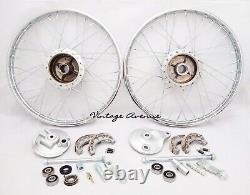 Honda C110 Ca110 C111 C115 Front-rear Wheel Rim Brake Hub Spoke Kit F6s+r4s