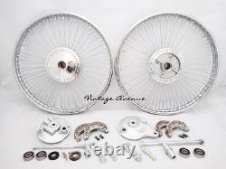 Honda C50 C65 C70 Front-rear Wheel Rim Brake Hub Spoke Kit F6c+r4c