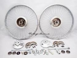 Honda C50 C65 C70 Front-rear Wheel Rim Brake Hub Spoke Kit F6c+r4c