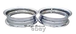 Honda Chaly Cf50 Cf70 Dax St50 St70 Ct70 Front + Rear Wheel Rim 2 Sets Chrome