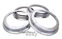 Honda Chaly Cf50 Cf70 Dax St50 St70 Ct70 Front + Rear Wheel Rim 2 Sets Chrome