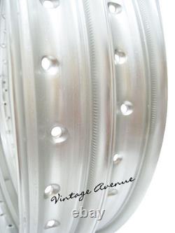 Honda Cr250m M0/m1/'76 Mr250 1976 Aluminium (silver) Front+rear Wheel Rim