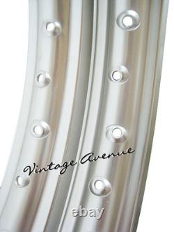 Honda Cr250m M0/m1/'76 Mr250 1976 Aluminium (silver) Front+rear Wheel Rim