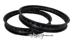 Honda Cr250r 1978-1988 Aluminium (black) Front + Rear Wheel Rim