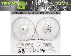 Honda Cs50 Cl50 Ss50 S65 Cb50 Front-rear Wheel Rim Brake Hub Spoke Kit F6s+r4s