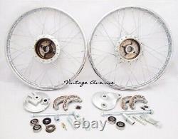 Honda Cs50 Cl50 Ss50 S65 Cb50 Front-rear Wheel Rim Brake Hub Spoke Kit F6s+r4s