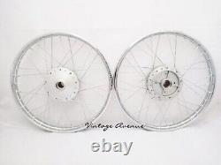 Honda Cs50 Cl50 Ss50 S65 Cb50 Front-rear Wheel Rim Brake Hub Spoke Kit F6s+r4s