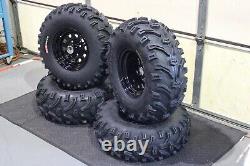 Honda Foreman 500 Sra 27 Bear Claw Atv Tire & Itp Black Atv Wheel Kit Srad