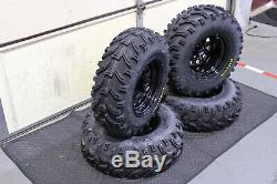 Honda Rancher 350 25 Kenda Bear Claw Atv Tire Itp Black Atv Wheel Kit Srad