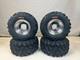 Honda TRX70 DWT Polished Aluminum Front and Rear Wheels Rims Sunf Tires 18