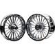 Hoprousa Front&Rear Wheel for 2018+ Harley Fatboy Cast Aluminum Chrome 18 inch