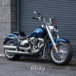 Hoprousa Front&Rear Wheel for 2018+ Harley Fatboy Cast Aluminum Chrome 18 inch