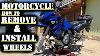 How To Remove And Install Front And Rear Motorcycle Wheel