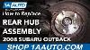 How To Replace Rear Wheel Hub Assembly 05 09 Subaru Outback