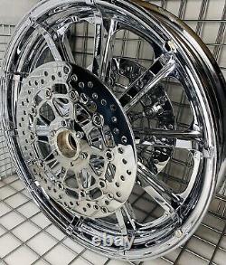 Indian Chief Classic chrome Front Wheel & Rotors 2015 -19 MAG Rims (EXCHANGE)